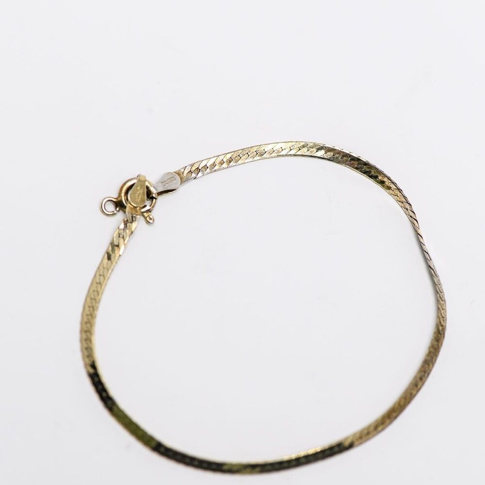 Danecraft Bracelet gold over 925 sterling silver Vermeil primavera Italy 7"